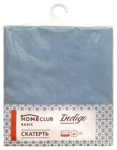 

Скатерть Homeclub Indigo синяя в ассортименте