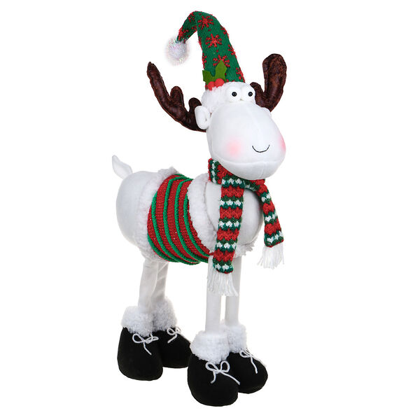 Сноу бум сувенир-фигура интерьерная в виде северного оленя, 43х32 см, полиэстер
