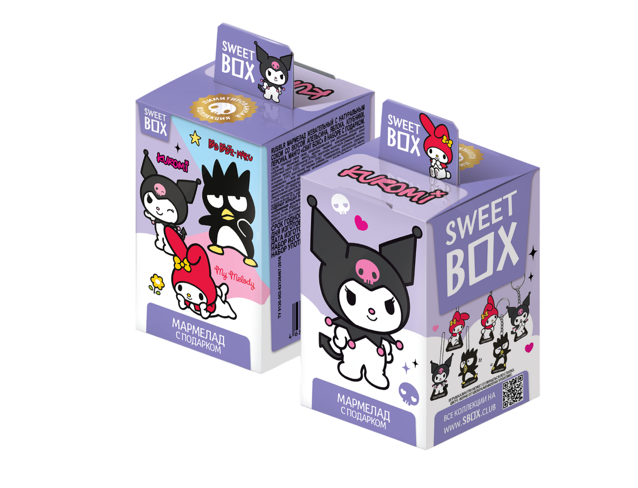 

Мармелад Sweet Box с игрушкой Kuromi 1 шт. игрушки в ассортименте 10 г