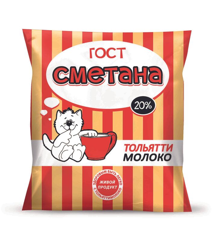 

Сметана Тольяттимолоко 20% 400 г