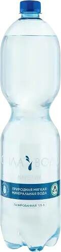 Вода Сила воды Карелия минеральная питьевая газированная 1.5л