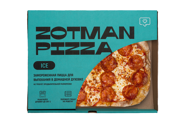 Пицца Зотман Пепперони замороженная 400 г, Россия