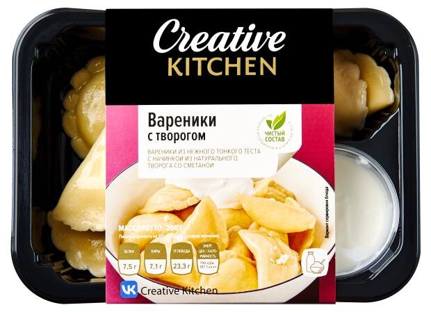 

Вареники Creative Kitchen с творогом 200 г