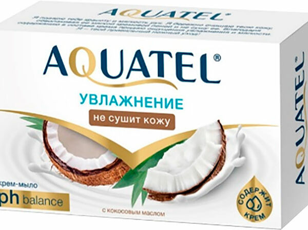 Крем-мыло Aquatel твердое кокосовое молочко