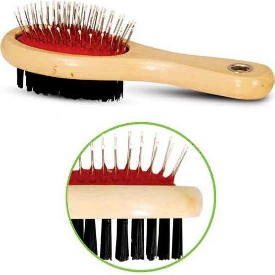 Щетка Triol двухсторонняя с деревянной ручкой 423B 170 мм