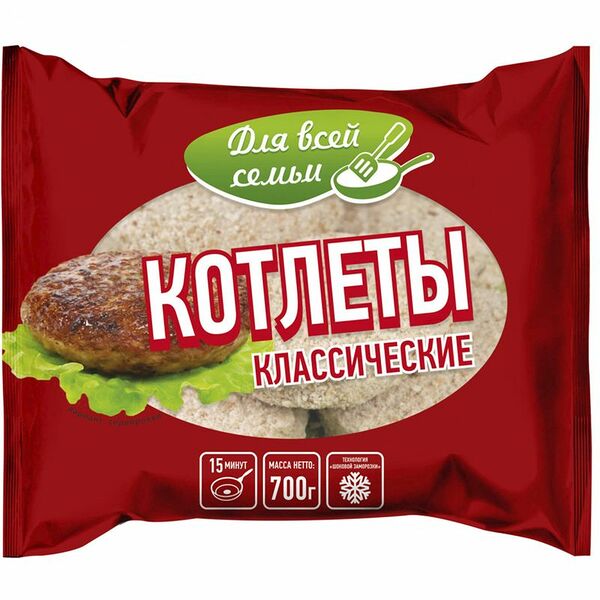 Котлеты Для всей семьи Классические