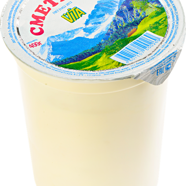 Сметана ВИТА-1 15%, без змж