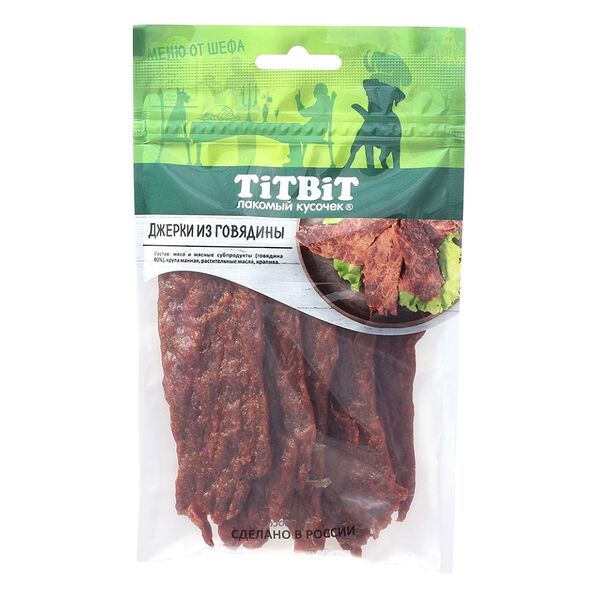 Лакомство для собак Titbit Джерики из говядины 70 г