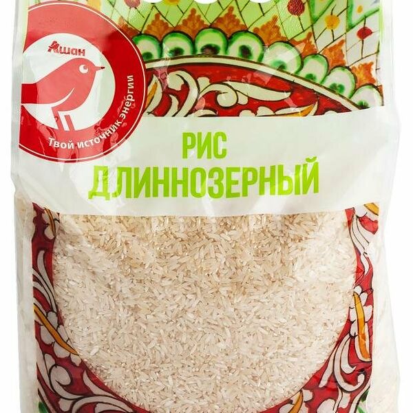 Рис АШАН Красная птица длиннозерный