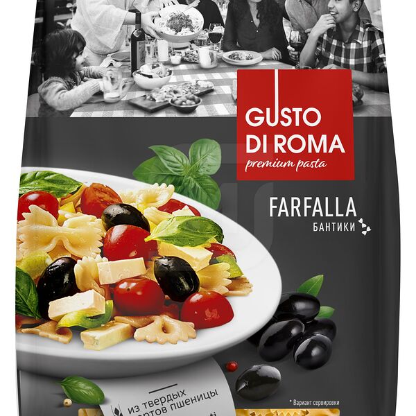 Макароны Gusto di roma Farfalle Бантики