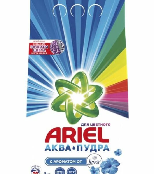 Стиральный порошок Ariel 2 в 1 Ленор Эффект автомат для цветного