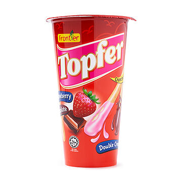 Бисквитные палочки Frontier Topfer с шоколадным и клубничным кремом 40г, Малайзия
