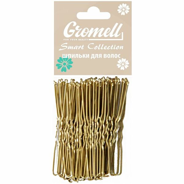 Шпильки Gromell для волос золотистый цвет PAKS005, 20шт