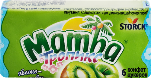 

Конфеты Mamba Тропикс жевательные вкус в ассортименте 26.5 г