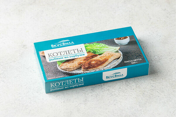 Котлеты рыбные из горбуши, замороженные, 300 г(Продукт замороженный)