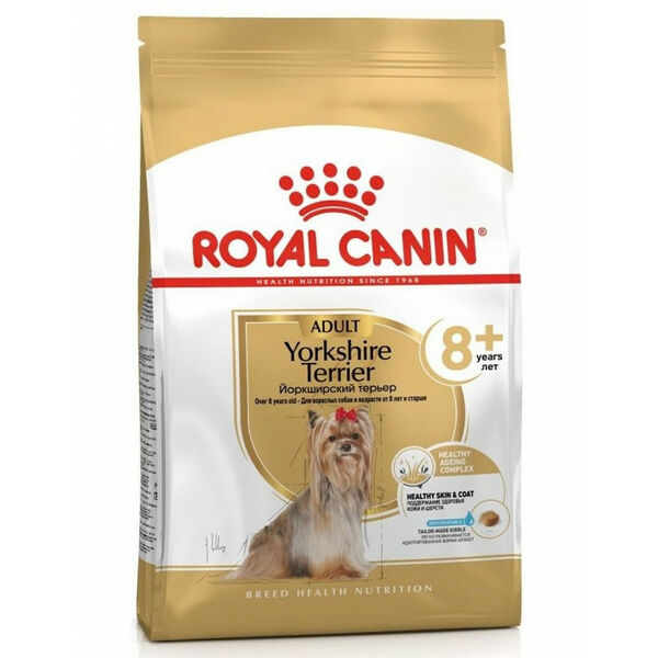 Сухой корм Royal Canin Yorkshire Terrier 8 и для стареющих собак породы Йоркширский Терьер в возрасте 8 лет и старше 1,5 кг