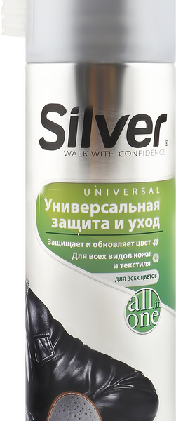 Спрей для обуви Silver Универсальная защита и уход, 250 мл