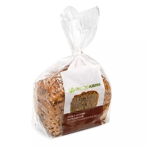 Хлеб «6 злаков» нарезанный, «Просто Азбука»