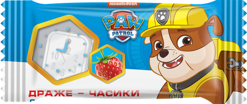 

Драже Paw Patrol Часики со вкусом клубники 12 г 1 шт., дизайн упаковки в ассортименте