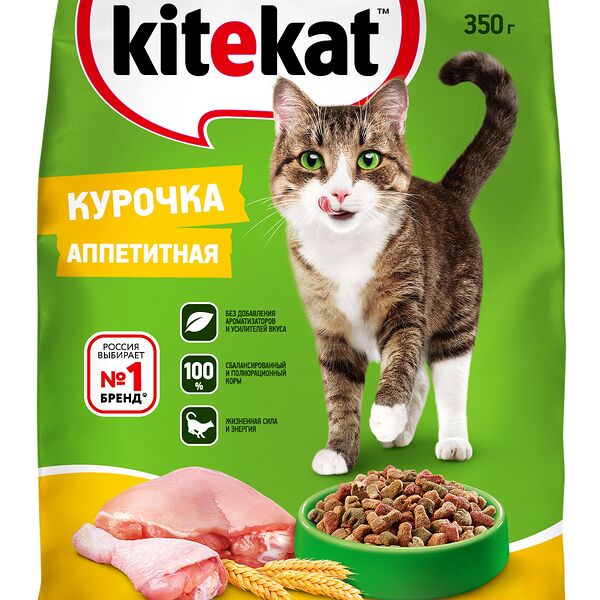 Kitekat сухой корм для кошек Курица