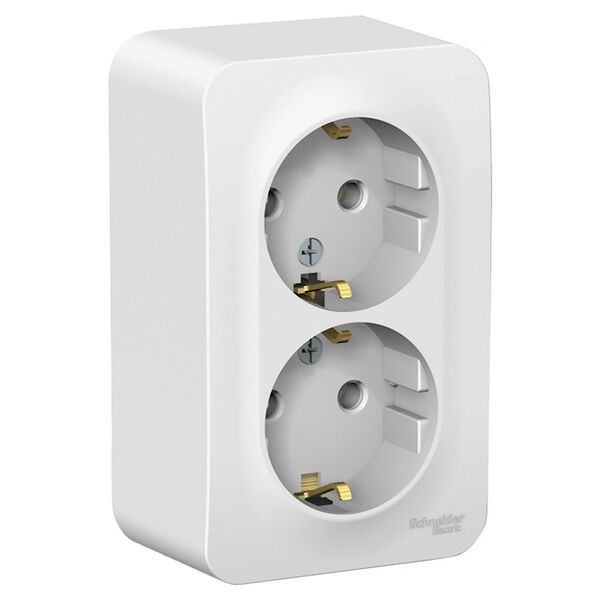 Розетка двойная Blanca SCHNEIDER, 16А, 250В