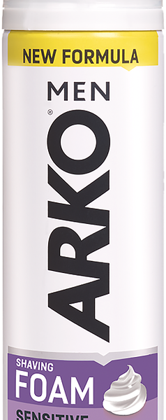 Пена для бритья ARKO Sensitive с экстрактом лаванды и алоэ вера