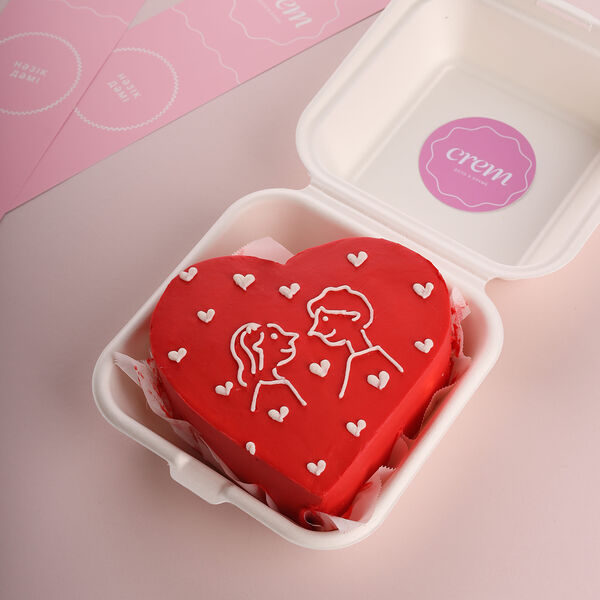 Бенто тортик Сердце Crem
