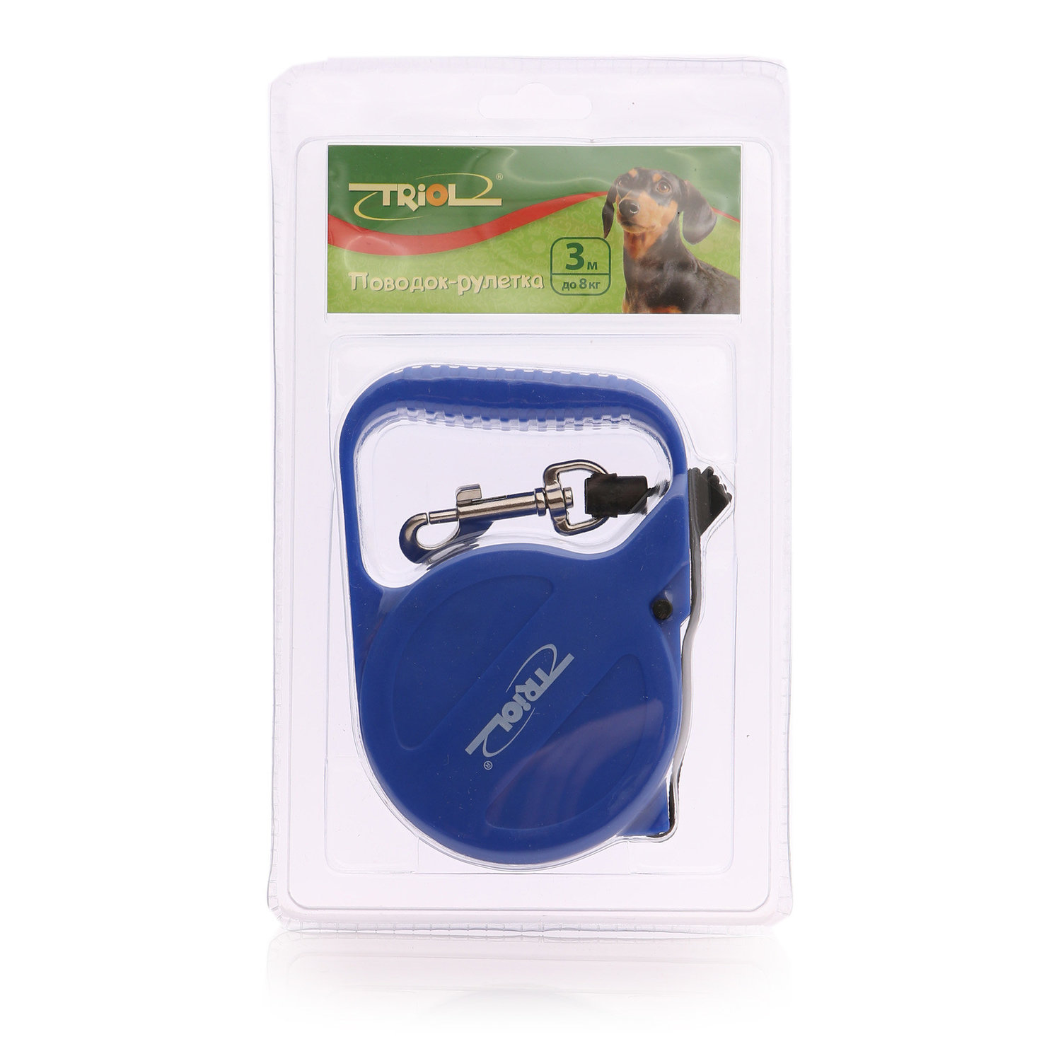 

Поводок-рулетка Triol до 8 кг 3 м цвет в ассортименте