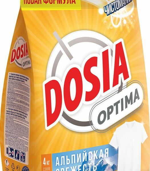 Стиральный порошок Dosia Optima Альпийская свежесть, 4кг