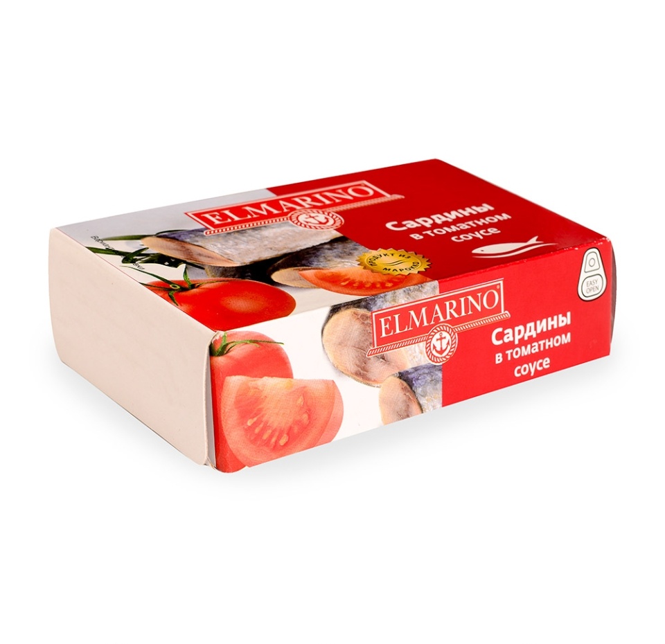 

Сардины Elmarino в томатном соусе 125 г