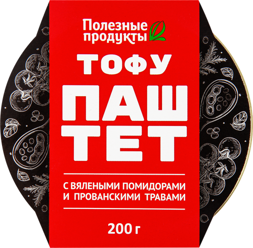 

Тофу-паштет Полезные продукты с вялеными помидорами и прованскими травами 200 г