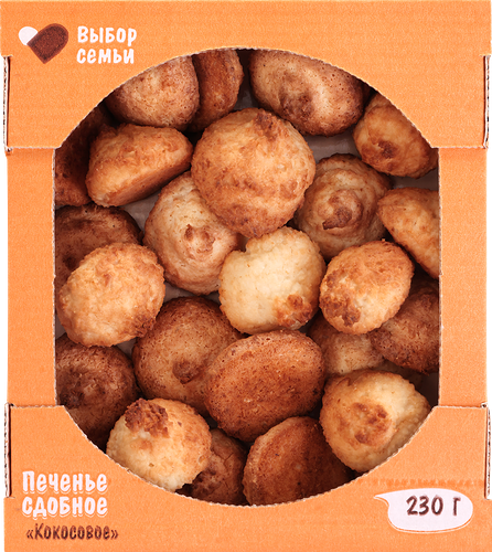 Печенье сдобное ВЫБОР СЕМЬИ Кокосовое, 230г