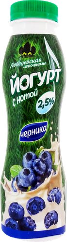 

Йогурт питьевой Лебедевская Агрофирма черника 2.5% 290 г