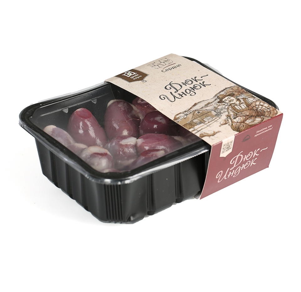 

Сердце индейки охлаждённое, Дюк-Индюк, 700 г, Россия