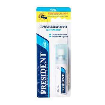 PresiDent Спрей для полости рта мята без спирта 20 мл