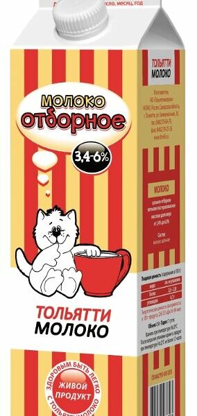 Молоко Тольяттимолоко, 6%