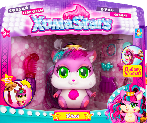 Игрушка Хомячок Патти 1Toy с растущими волосами и аксессуарами в ассортименте