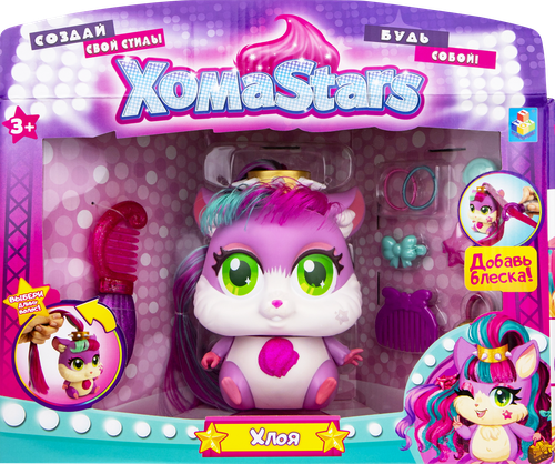 

Игрушка Хомячок Патти 1Toy с растущими волосами и аксессуарами в ассортименте