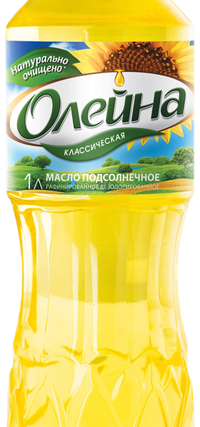 Масло подсолнечное Олейна с добавлением оливкого