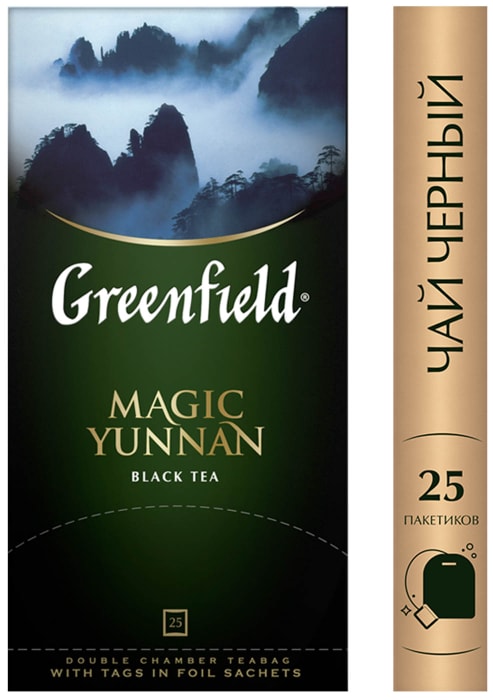 

Чай черный Greenfield Magic Yunnan в пакетиках 25 шт 50 г