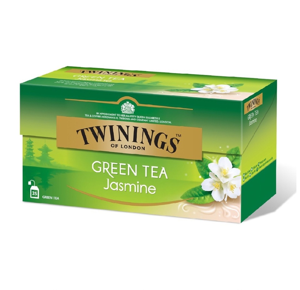 

Чай зеленый Twinings с жасмином в пакетиках, 25 шт