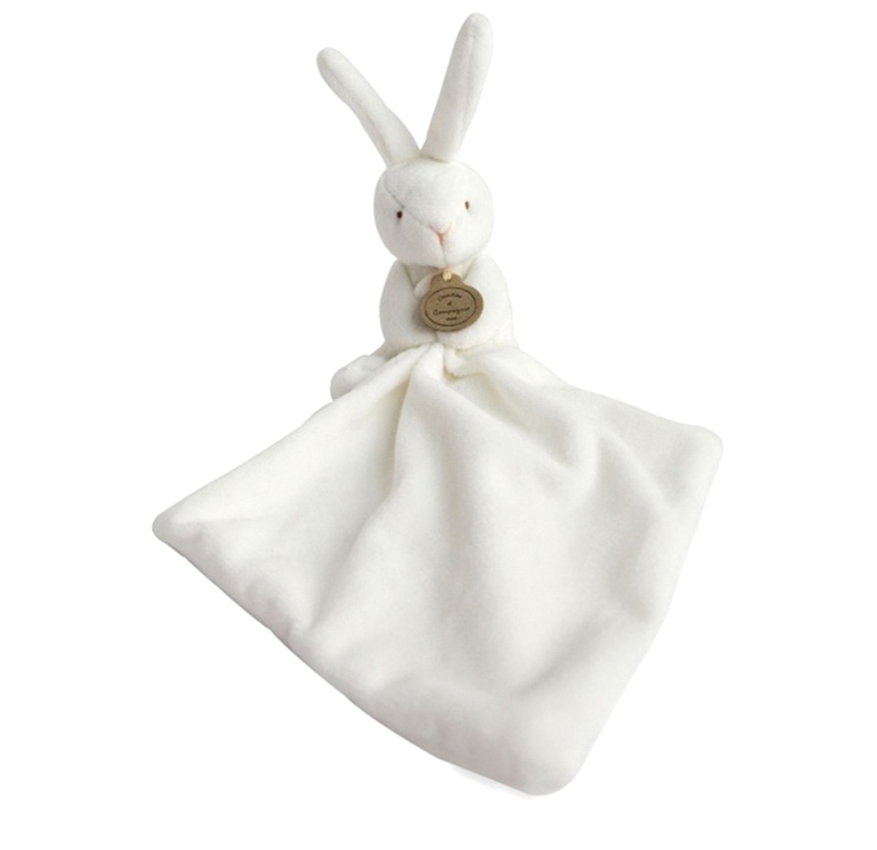 

Игрушка мягкая Doudou et Compagnie Зайчик с платочком 10 см в подарочной коробке, Франция