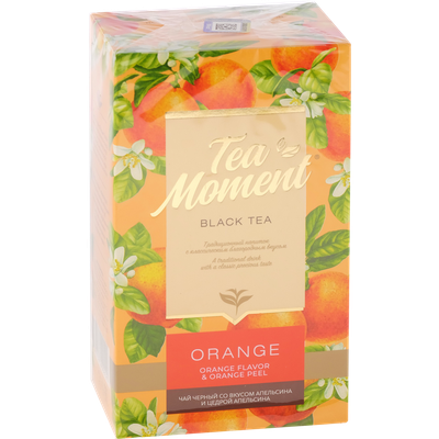Чай черный «Tea Moment» апельсин и цедра апельсина, 100 г