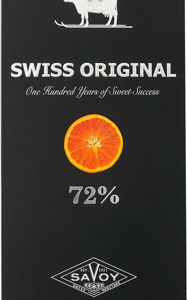 Шоколад горький Bucheron с кусочками Апельсина 72 % какао, 100г