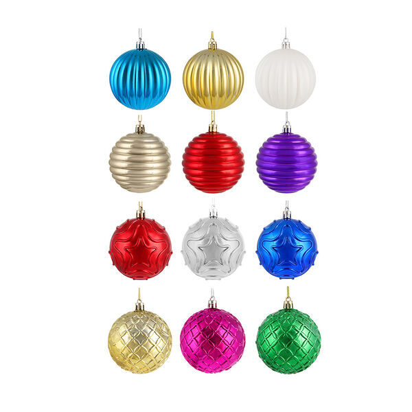 Шар формовой Сноубум 8 см цвета в ассортименте