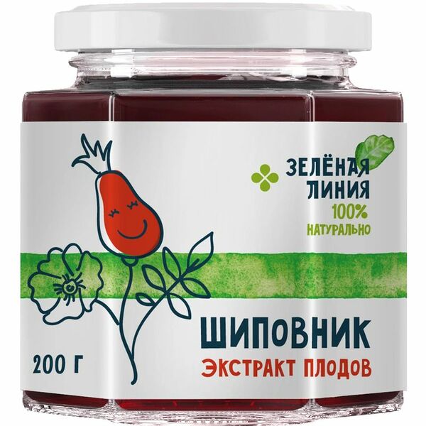 Шиповник Зелёная Линия экстракт плодов 200г