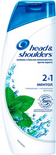 

Шампунь и бальзам-ополаскиватель Head&Shoulders Против перхоти 2в1 Ментол 600 мл