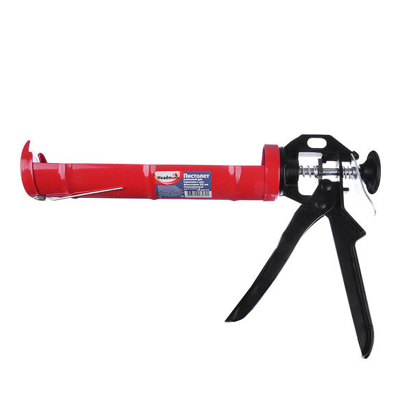 Headman пистолет усиленный для герметика с мет. фиксатором 225мм полукорпусный