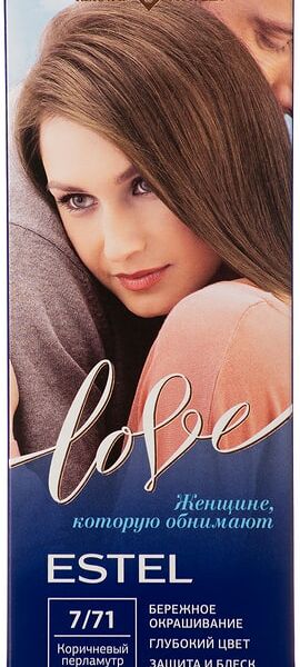 Крем-краска для волос Estel Love 7/71 Коричневый перламутр