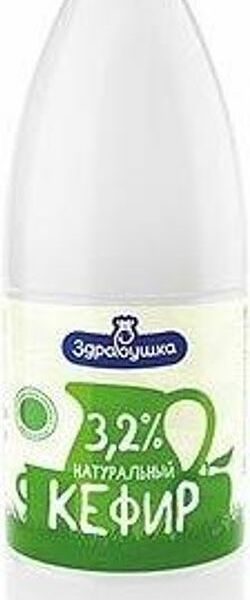 Кефир Здравушка 3.2% 930мл